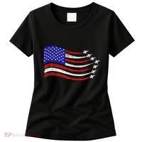 American Patriotic Fighter Jets Usa Flag Waving Women's T-Shirt thumb 0