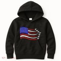 American Patriotic Fighter Jets Usa Flag Waving Kids Hoodie thumb 0
