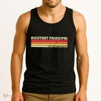 Assistant Principal Funny Job Title Birthday Worker Idea Tank Top thumb 3