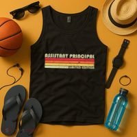 Assistant Principal Funny Job Title Birthday Worker Idea Tank Top thumb 4