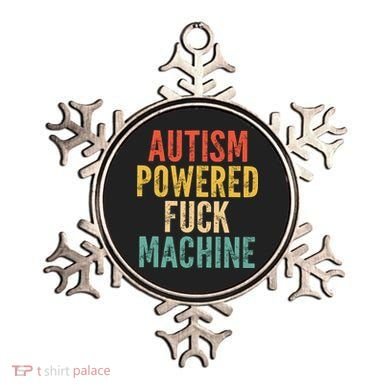 Autism Powered Fck Machine Vintage Autism Awareness Ornament
