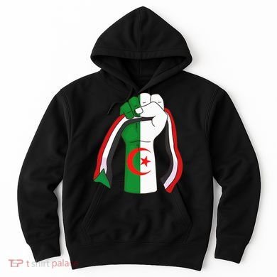 Algerian Palestinian Flag Algeria Stand With Palestine Hoodie
