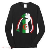 Algerian Palestinian Flag Algeria Stand With Palestine Long Sleeve Shirt thumb 0