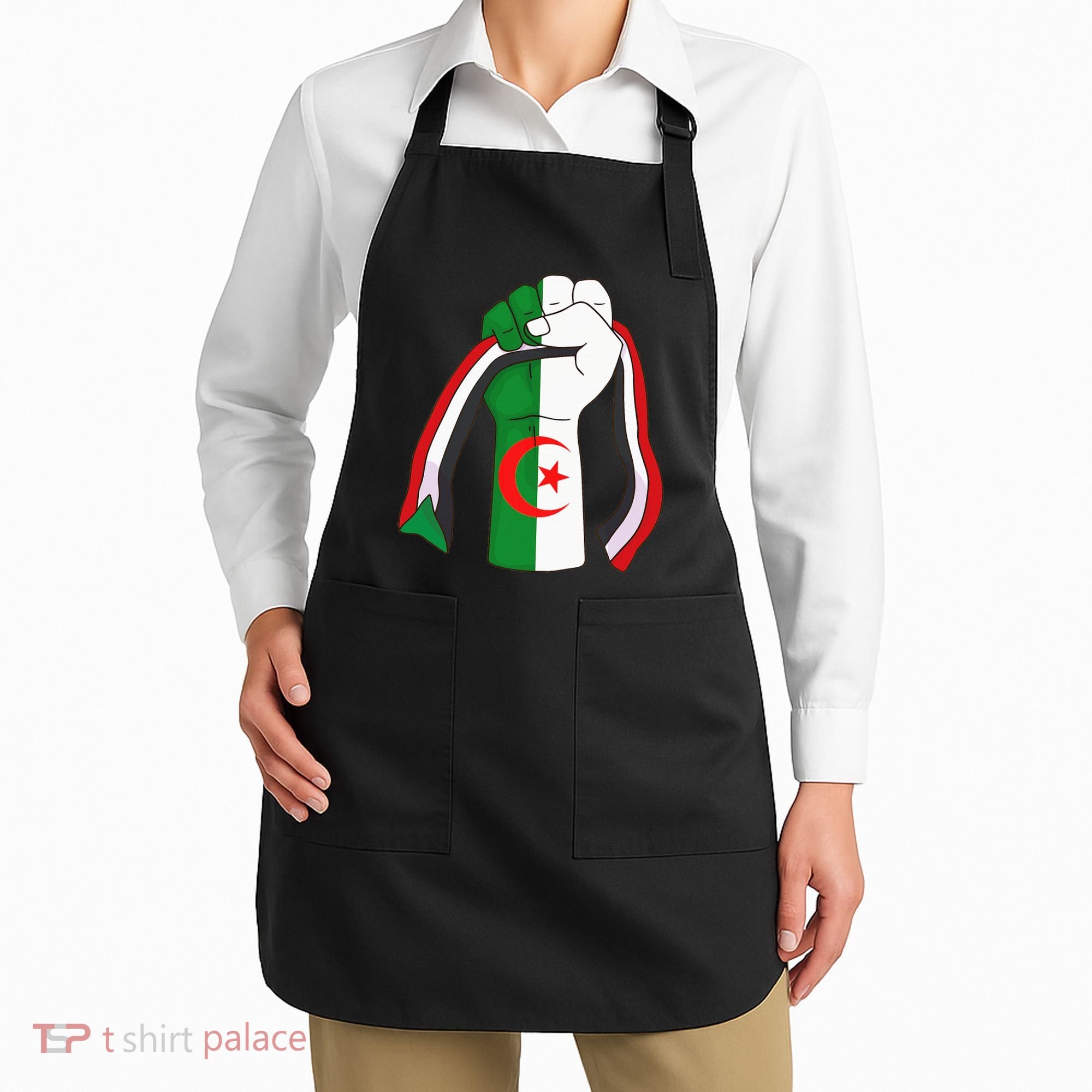 Algerian Palestinian Flag Algeria Stand With Palestine Apron