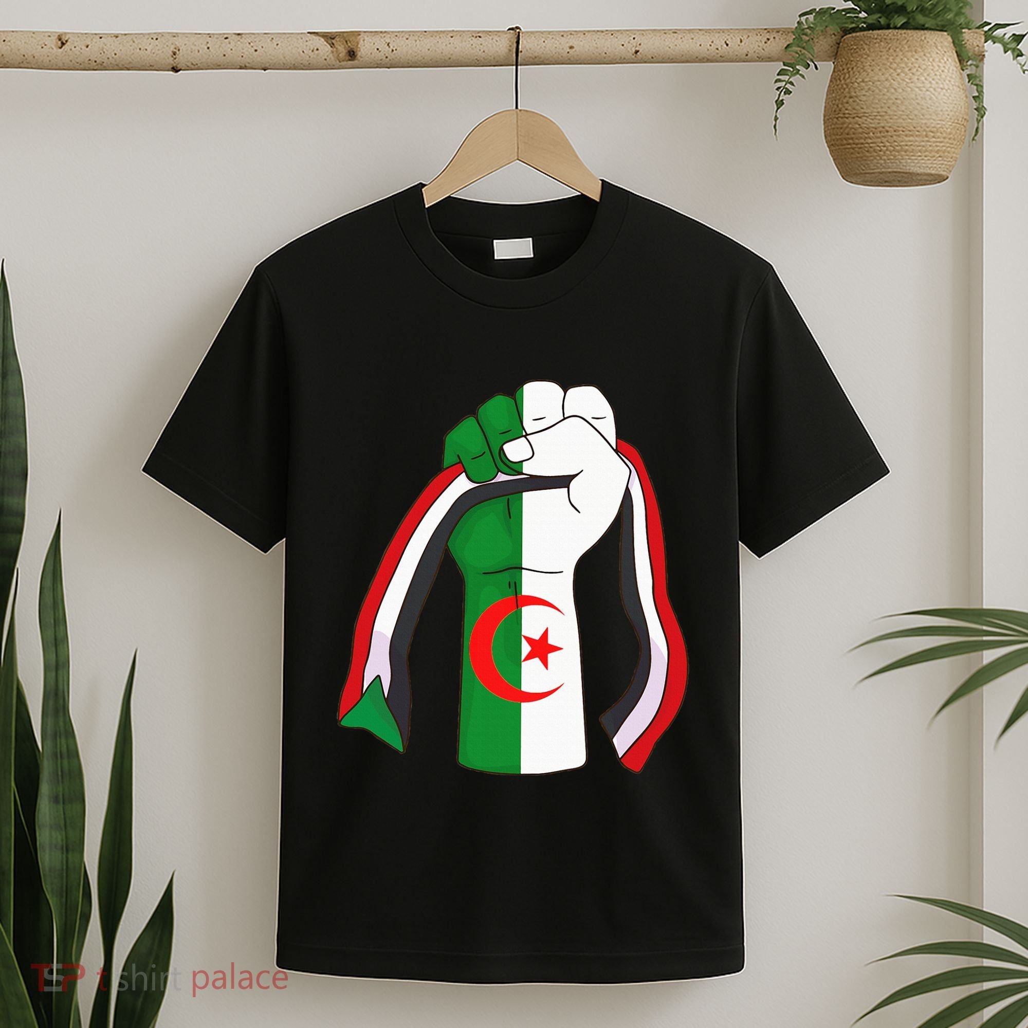 Algerian Palestinian Flag Algeria Stand With Palestine T-Shirt