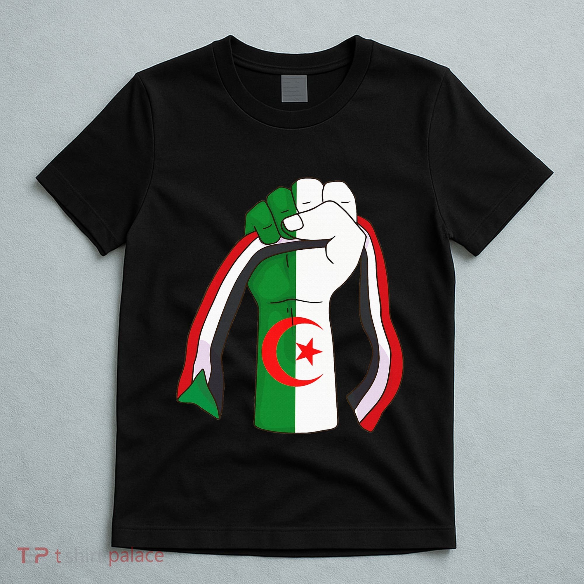 Algerian Palestinian Flag Algeria Stand With Palestine T-Shirt