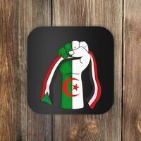 Algerian Palestinian Flag Algeria Stand With Palestine Coaster thumb 0
