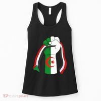 Algerian Palestinian Flag Algeria Stand With Palestine Women's Tank Top thumb 0