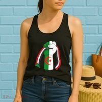 Algerian Palestinian Flag Algeria Stand With Palestine Women's Tank Top thumb 2