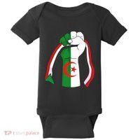 Algerian Palestinian Flag Algeria Stand With Palestine Baby Bodysuit thumb 0