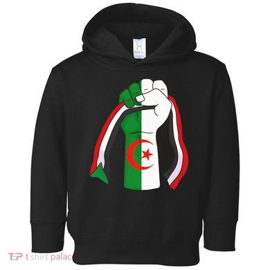 Algerian Palestinian Flag Algeria Stand With Palestine Toddler Hoodie