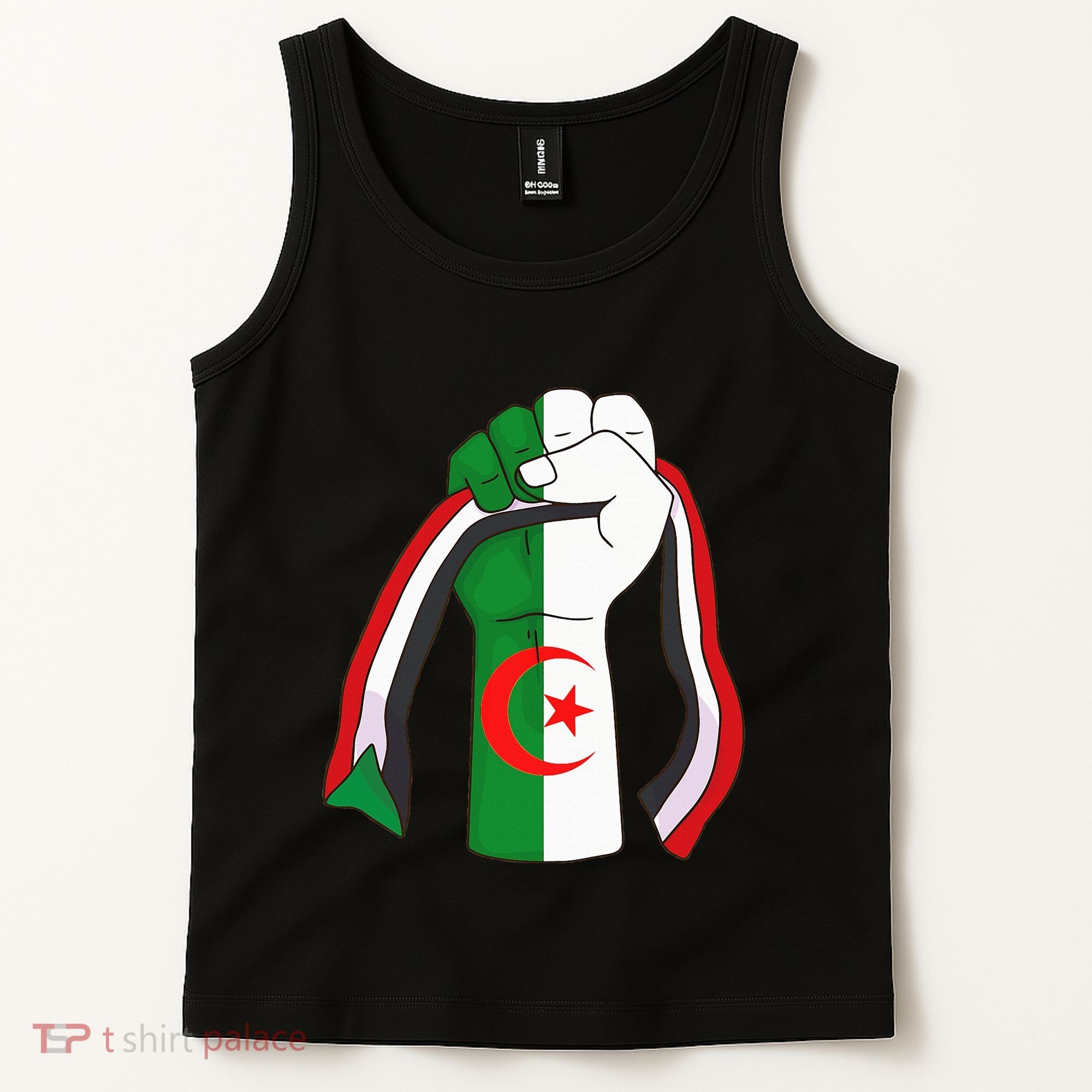 Algerian Palestinian Flag Algeria Stand With Palestine Tank Top