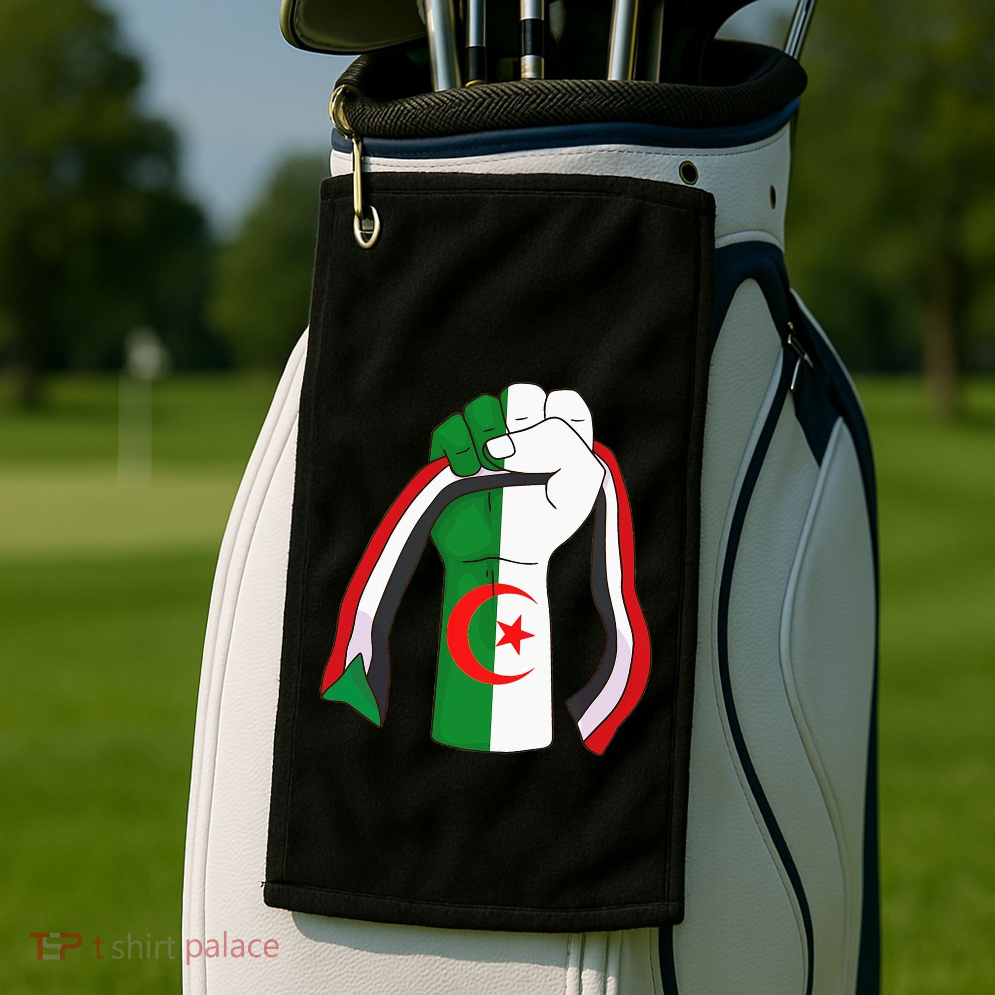 Algerian Palestinian Flag Algeria Stand With Palestine Golf Towel