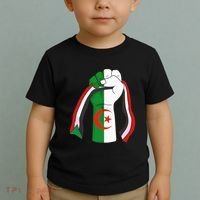 Algerian Palestinian Flag Algeria Stand With Palestine Toddler T-Shirt thumb 2