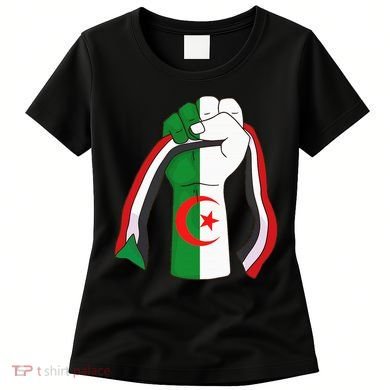 Algerian Palestinian Flag Algeria Stand With Palestine Women's T-Shirt