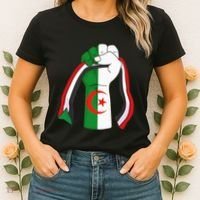 Algerian Palestinian Flag Algeria Stand With Palestine Women's T-Shirt thumb 2