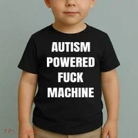 Autism Powered Fuck Machine Toddler T-Shirt thumb 2
