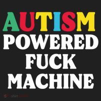 Autism Powered Fuck Machine Funny Autism Quote Gift Beanie thumb 2