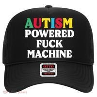 Autism Powered Fuck Machine Funny Autism Quote Gift Hat thumb 0