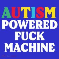 Autism Powered Fuck Machine Funny Autism Quote Gift Coaster thumb 2