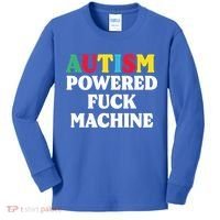 Autism Powered Fuck Machine Funny Autism Quote Gift Kids Long Sleeve Shirt thumb 0