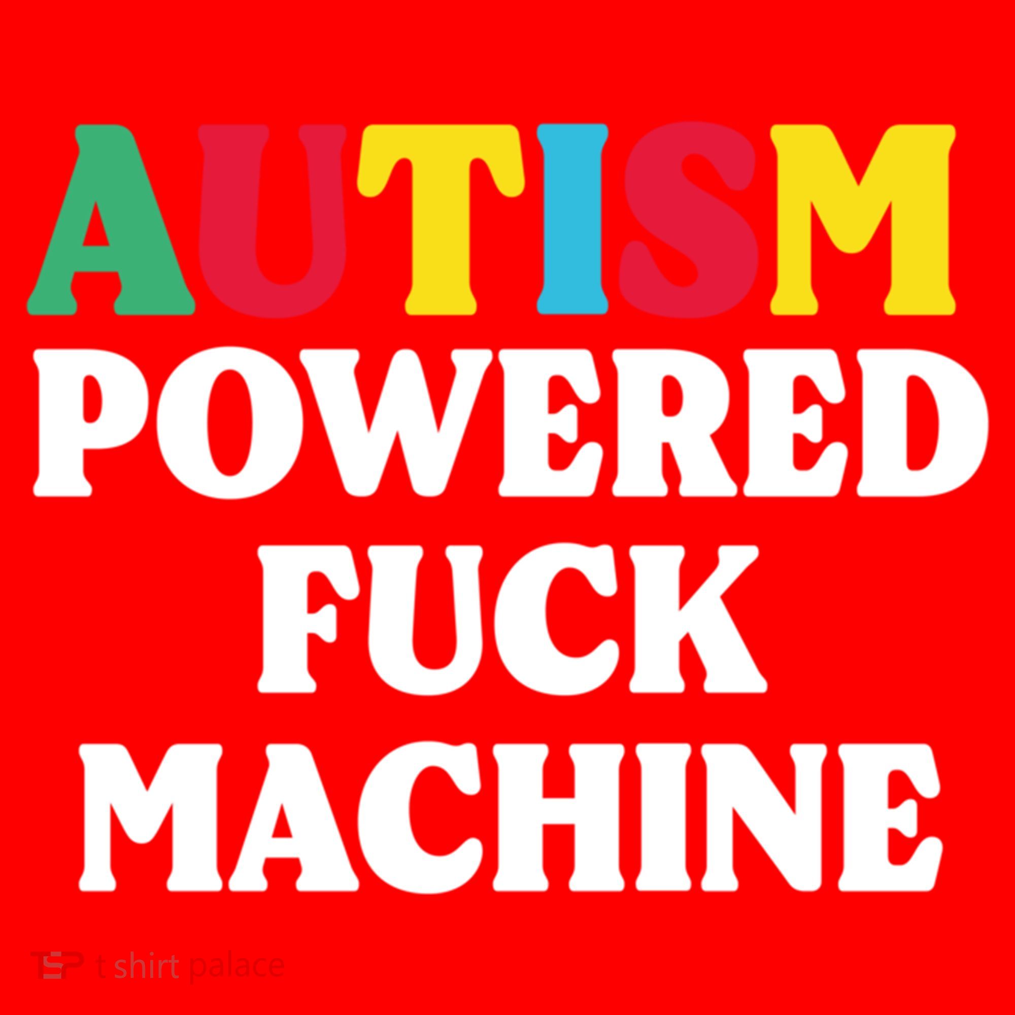 Autism Powered Fuck Machine Funny Autism Quote Gift Santa Hat