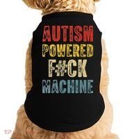 Autism Powered Fck Machine Retro Health Doggie Tank thumb 0