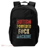 Autism Powered Fck Machine Retro Health Backpack thumb 0