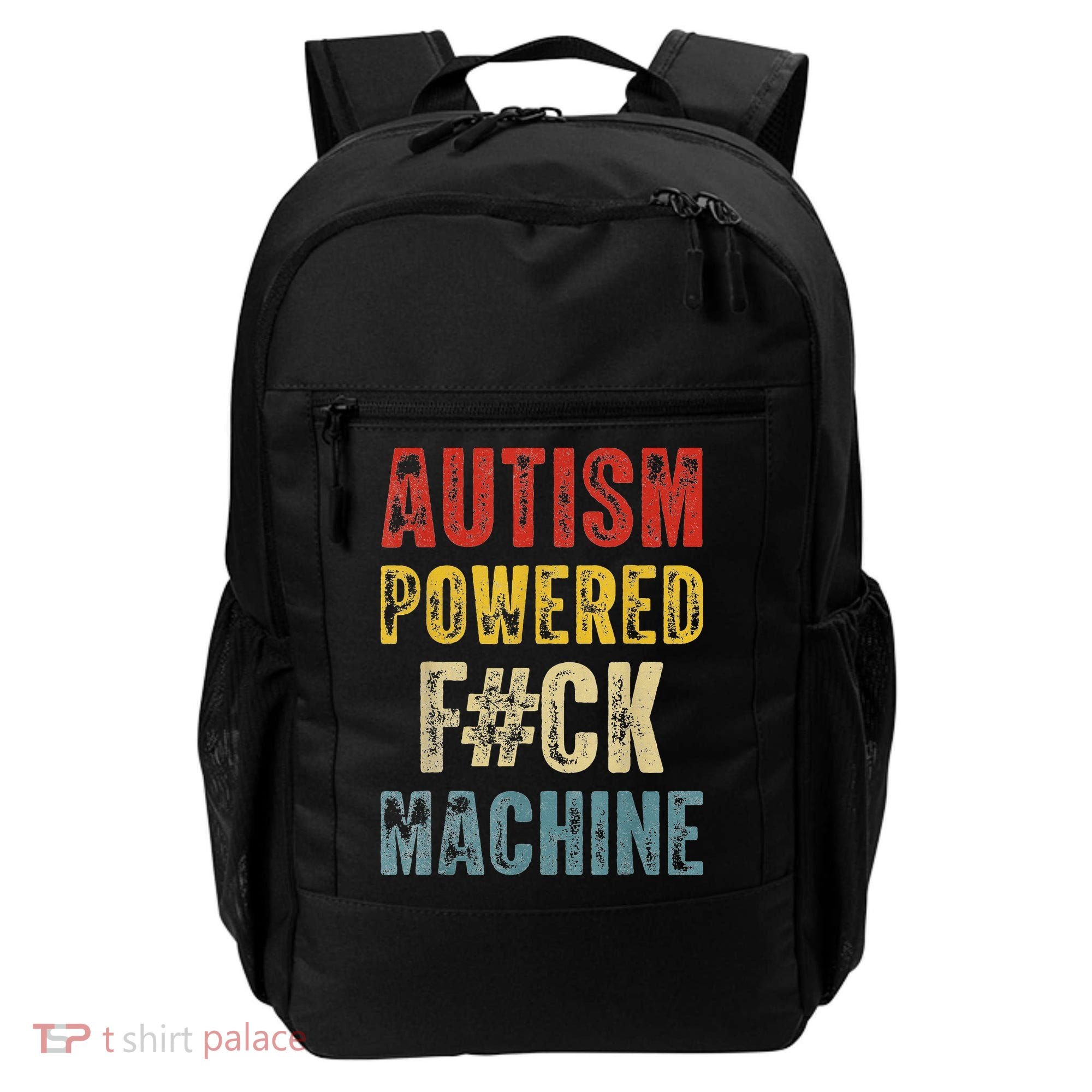 Autism Powered Fck Machine Retro Health Backpack