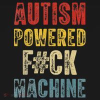 Autism Powered Fck Machine Retro Health Bucket Hat thumb 4