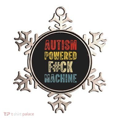 Autism Powered Fck Machine Retro Health Ornament