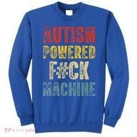 Autism Powered Fck Machine Retro Health Sweatshirt thumb 0