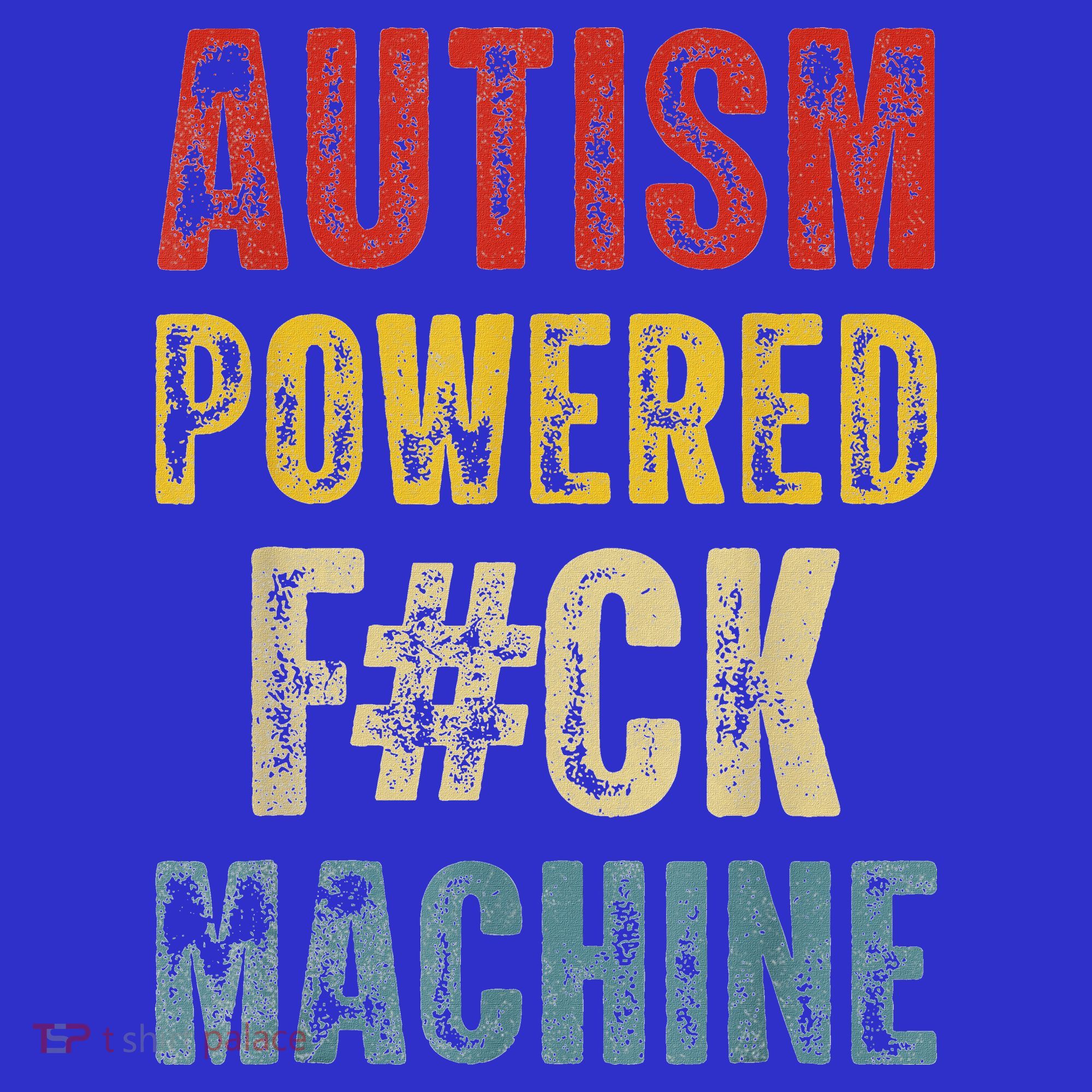 Autism Powered Fck Machine Retro Health Mousepad