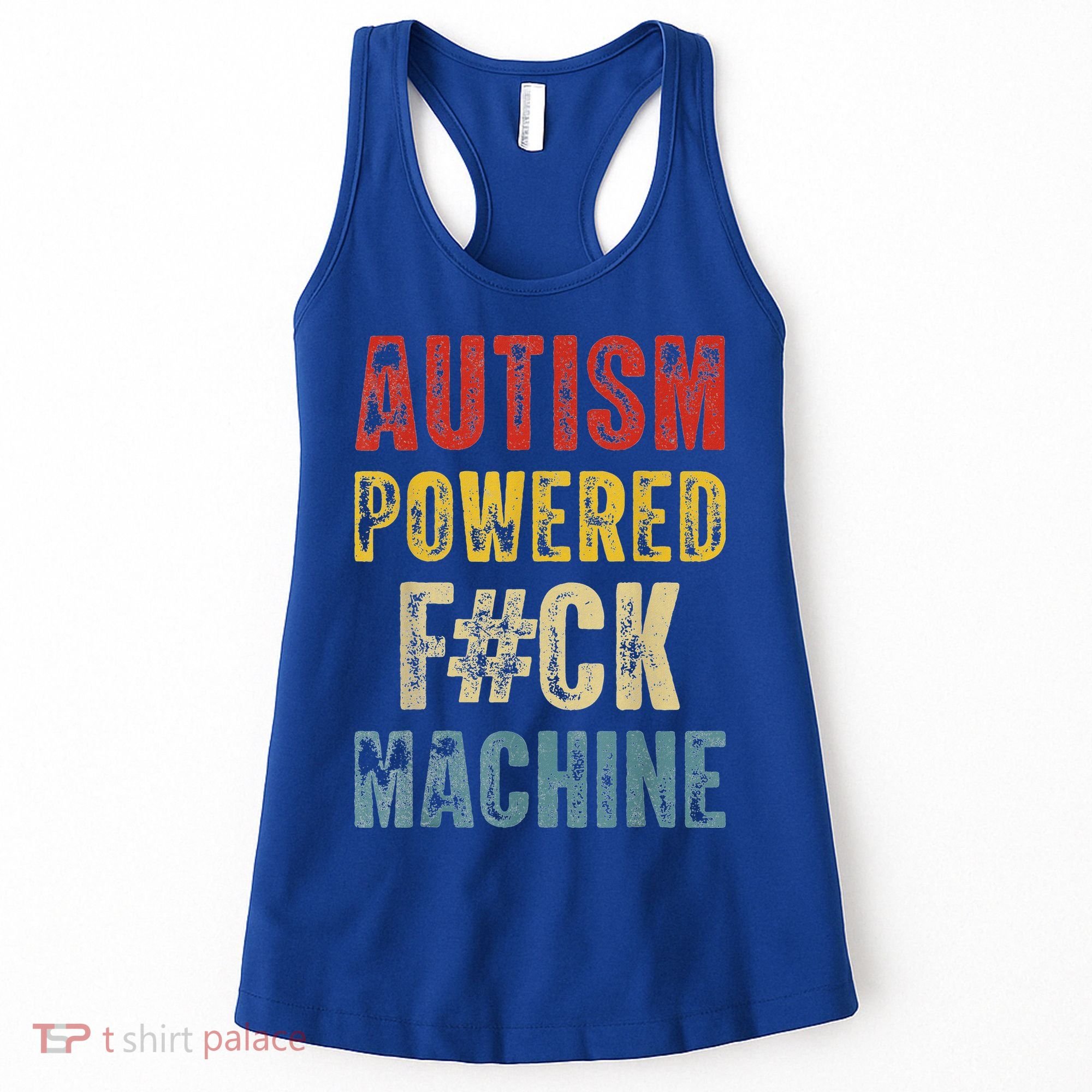 Autism Powered Fck Machine Retro Health Women's Tank Top