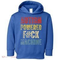 Autism Powered Fck Machine Retro Health Toddler Hoodie thumb 0