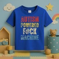Autism Powered Fck Machine Retro Health Toddler T-Shirt thumb 3
