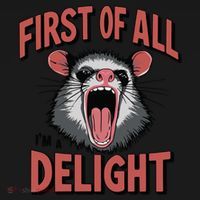Angry Possum First Of All Im A Delight Possum Meme Toddler Hoodie thumb 2