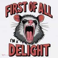 Angry Possum First Of All Im A Delight Possum Meme Mousepad thumb 1