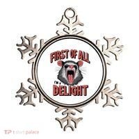 Angry Possum First Of All Im A Delight Possum Meme Ornament thumb 0