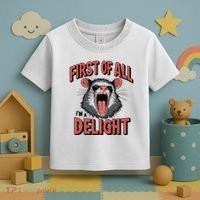 Angry Possum First Of All Im A Delight Possum Meme Toddler T-Shirt thumb 3