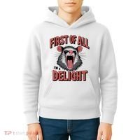 Angry Possum First Of All Im A Delight Possum Meme Kids Hoodie thumb 4