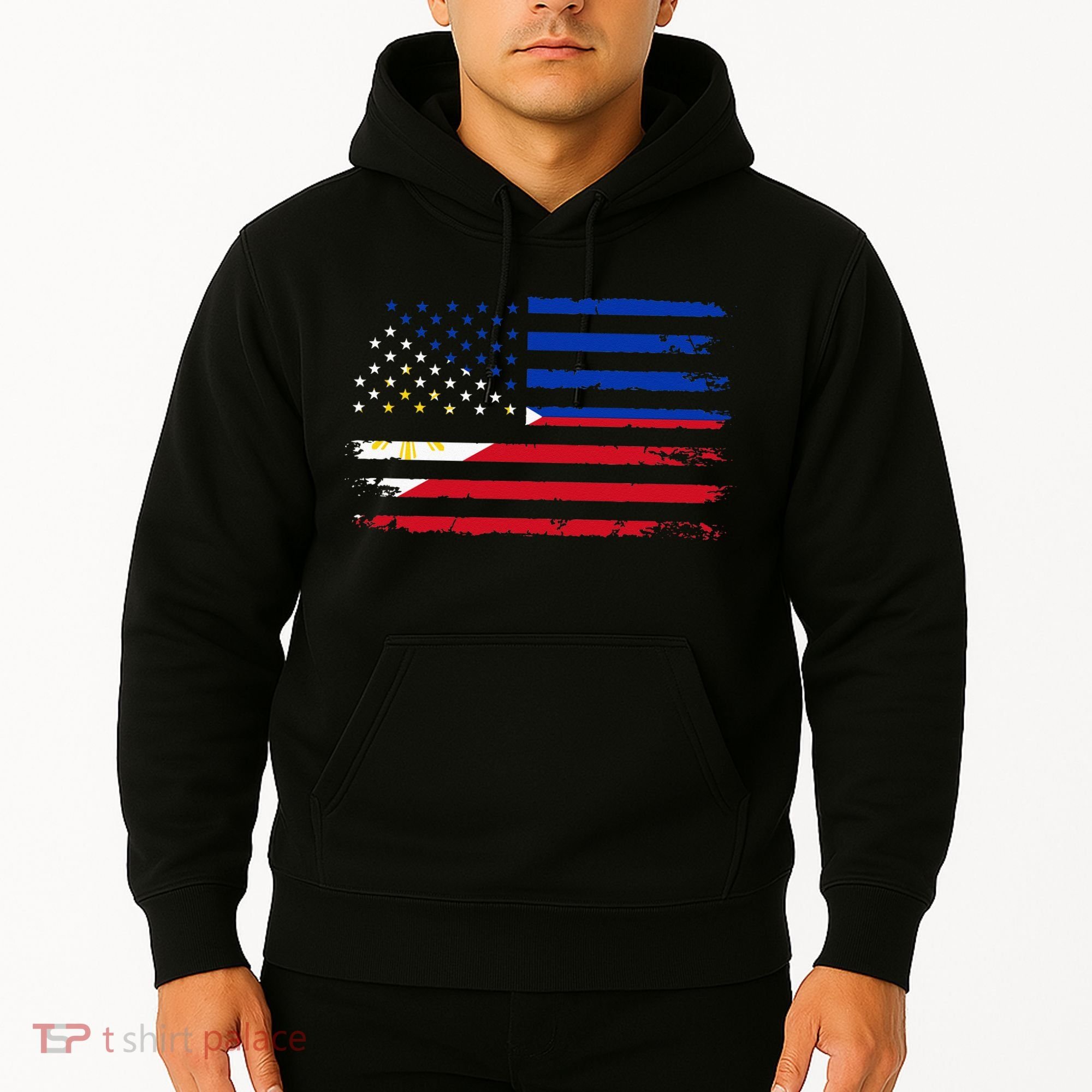 American Philippines Flag Hoodie