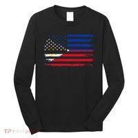 American Philippines Flag Long Sleeve Shirt thumb 0