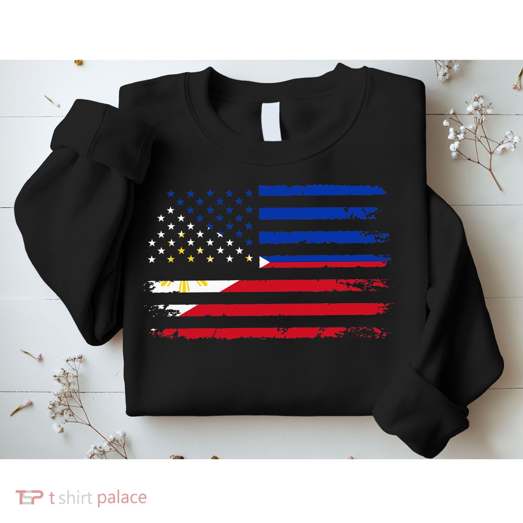 American Philippines Flag Sweatshirt