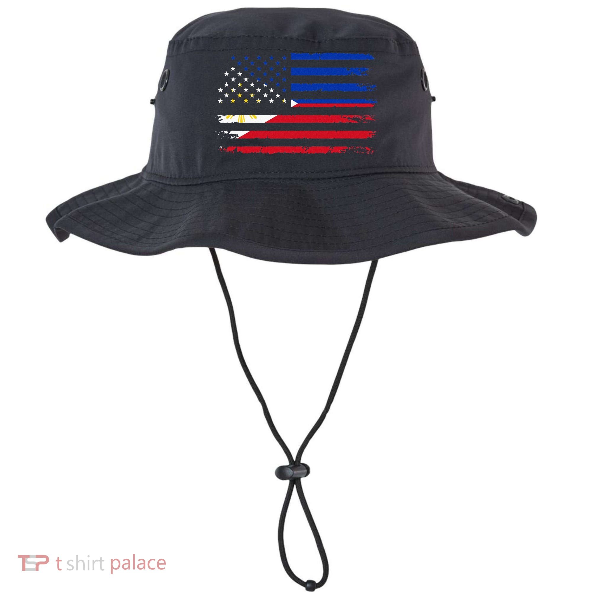 American Philippines Flag Bucket Hat