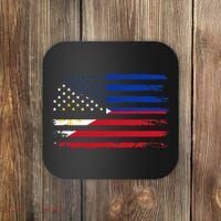 American Philippines Flag Coaster thumb 0