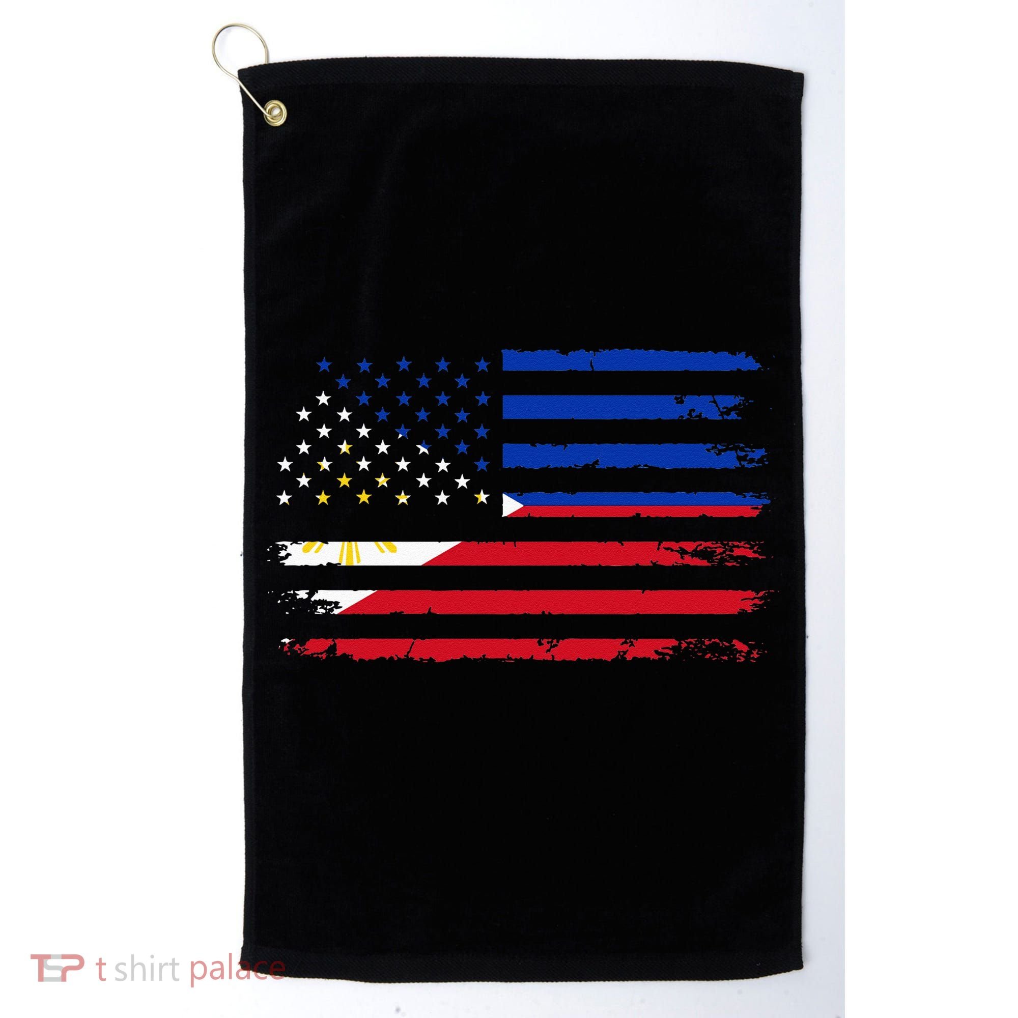 American Philippines Flag Golf Towel