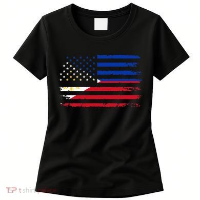American Philippines Flag Women's T-Shirt
