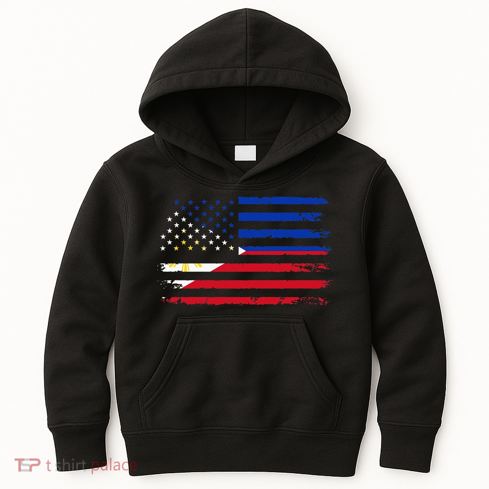 American Philippines Flag Kids Hoodie