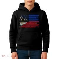 American Philippines Flag Kids Hoodie thumb 4